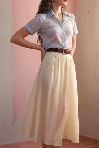 (((Iconic extremely beautiful)))
(((delicate interplay of light and shadow, artistic expression, emotional resonance)))
(((1980s age style longskirt, tucked shirt, obi belt)))
(((Vivid light colors background)))
(((View zoom,view detailed)))
(((by Wes Anderson style))),cinematic style, (((wet clothes, wet hair, wet, wet face, wet skin, : 1.4))),soakingwetclothes