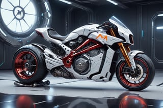 (((background_white))), floor_white,
futuristic_and_detailed,
McLaren_style_motorcycles, replica_motorcycle, body_color_rad metal silver,light_deep_red_decoration, company_mark, symbol_mark,
8k, cinematic_lighting,cyberpunk, cinematic_lighting, side_view,cyborg style,DonMPl4sm4T3chXL 
