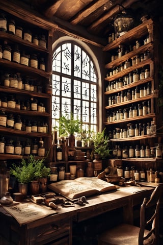 Apothecary ,calligraphy,