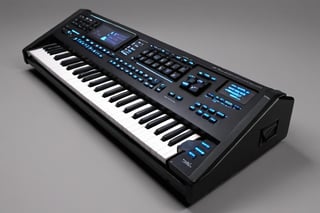 An 88 keys E-MU EMAX synthesizer ,cyberpunk style