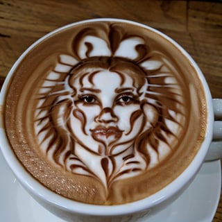 Highly detailed, High Quality, Masterpiece, beautiful, coffee, latte, LatteArt, food art, hearts