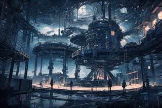 A space station made of white metal in universe with domes and reminescence of european architecture. This concept art is a 3d rendered illustration. The silvery colors of the space station contrast beautifully with the stark darkness of the cosmos, while the digital effects give a sense of movement and energy to the scene. The level of detail and realism in this image is truly mesmerizing, inviting viewers to get lost in the futuristic world of satellite ,masterpiece,DonMM4ch1n3W0rld ,midjourney