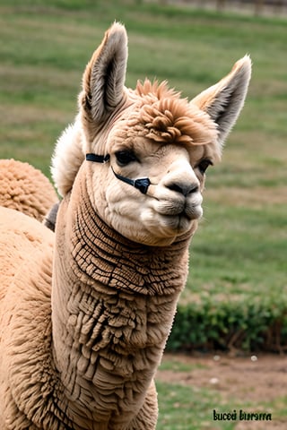 una alpaca con la legendaria cara de bestia