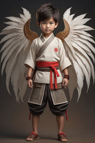 ((full body)) body_marking, highly detailed shot tribal version character of cute Vietnamese boy in Tsubasa series, masterpiece artwork, white accent, detailed face features, subtle gradients, extremely detailed, photorealistic, 8k, centered, perfect symmetrical, studio photography, muted color scheme, made with adobe illustrator, solid dark background 