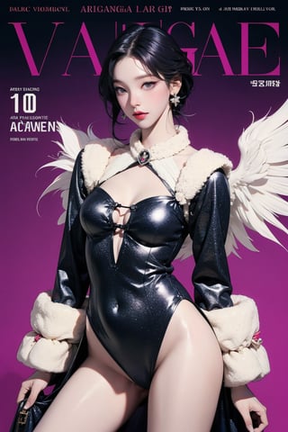 ((arc angel, )) thigh up body, standing, 1girl, looking at viewer, intricate clothes, professional lighting, different hairstyle, coloful outfit, colorful background, magazine cover, fantasy, ancient, armoring, aespakarina, 