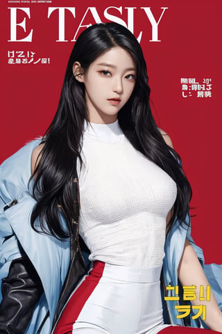 thigh up body, ultra detailed beautiful face, 1girl, looking at viewer, styled clothes and pose, ultra detailed, best quality, sharp focus, natural lighting, mthanhh,magazine cover,mthanhh,seolhuyn