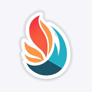 ((vector illustration, flat design)), (((phoenix logo))), simple design elements, ((red orange white palette:1.3)), (bit of green and blue shade or highlight:1.2), abstract background, high quality, ultra-detailed, professional, modern style, eye-catching emblem, creative composition, sharp lines and shapes, stylish and clean, appealing to the eye, striking visual impact, playful and dynamic, crisp and vibrant colors, vivid color scheme, attractive contrast, bold and minimalistic, artistic flair, lively and energetic feel, catchy and memorable design, versatile and scalable graphics, modern and trendy aesthetic, fluid and smooth curves, professional and polished finish, artistic elegance, unique and original concept, sticker, negative space book,sticker