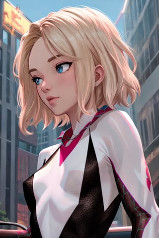 masterpiece, best quality, ultra detailed,,gwen stacy, spider_girl,