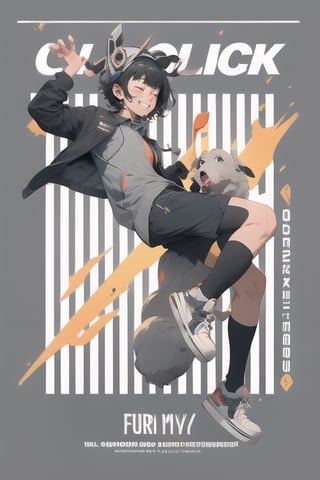 1girl, High detailed ,midjourney,perfecteyes,Color magic,urban techwear, cyborg,1boy, white_footwear, male_focus, shorts, jacket, black_hair, smile, socks, skateboard, shirt, shoes, sneakers, english_text, short_hair, black_jacket, solo, black_socks, closed_eyes, full_body, black_shorts, dog, grey_background, grin, collared_shirt, animal, character_name, holding, long_sleeves, open_clothes, bangs, headgear, free style,horror (theme),portrait,realistic,Mechagirl,midjourney,illustration,ASU1,fcloseup