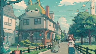 1girl,My Neighbor Totoro