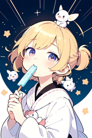 acrylic color, cute, kawaii, (fuwafuwa illustration:1.6),
BREAK
cute star background, popsicle, fairy tone, looking up