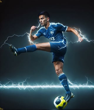Realistic, handsome men,Soccer Players,dark blue and yellow jersey,man,DonMl1ghtning,photorealistic