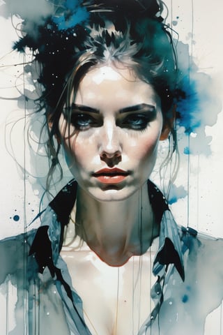 magician play magic, downblouse, art by Agnes Cecile, by Jeremy Mann, 35mm, floating dust