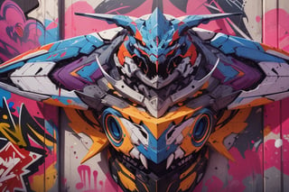 masterpiece, perfect, fixed, high_resolution, high_quality, blank_bg, graffiti_art, mural_art, complex, original, videogames, fusion, surrealism, element_creature,color, beautiful