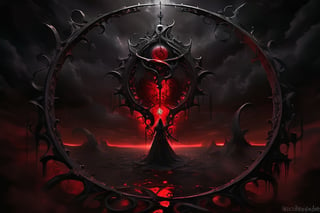 clave de sol sangrando, arte gotico, magico oscuro,dark,BloodPunkAI