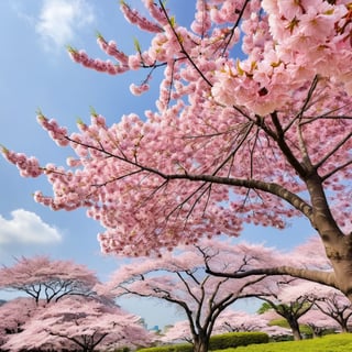 A beautiful Sakura tree in full bloom,more detail XL