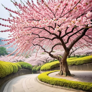 A beautiful Sakura tree in full bloom,more detail XL