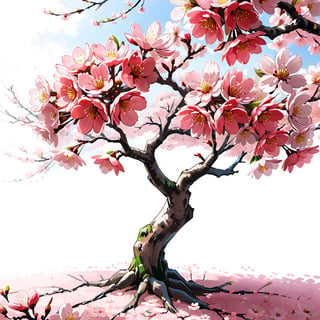 A beautiful Sakura tree in full bloom,more detail XL