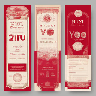 Visual Design, Ticket, aesthetic, there is a ticket with a red design on it, behance contest winner, neo - renaissance, in pif, pritzker architecture prize, retro 1 9 0 0, inspired by Carl Gustaf Pilo, holiday season, lean, phalanster, pick wu, yo, provenance, ham, v