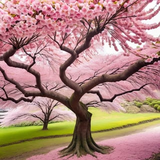 A beautiful Sakura tree in full bloom,more detail XL