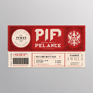 Visual Design, Ticket, aesthetic, there is a ticket with a red design on it, behance contest winner, neo - renaissance, in pif, pritzker architecture prize, retro 1 9 0 0, inspired by Carl Gustaf Pilo, holiday season, lean, phalanster, pick wu, yo, provenance, ham, v