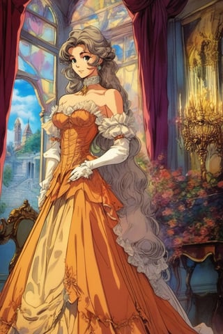 (Best quality) (masterpiece) A beautiful dark phantom of the opera Christine full body portrait in the 1990 anime show, dark fantasy, ((vintage anime)) (((1990s anime))) , retro anime, fairytale, Classic fairytale, dark fairytale ,magical fantasy style, ominous background,old mansion,opera house,pencil sketch, ,horror,2d_animated,EpicSky, 6000,2D, Beautiful young guy,gentle expression,gray_eyes,blond_hair