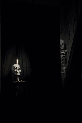[(dark and eerie atmosphere:1.5) ::0.2], (haunting masterpiece:1.5), [spooky castle: haunted mansion: 0.60], (skeletal remains:1.3), [empty throne: abandoned chair: 0.70] BREAK (tattered curtains:1.2), [dim candlelight: faint moonlight: 0.50], (ominous shadows:1.4), [skeletal hands: skeletal jaw: 0.80], (creepy silence:1.3)

