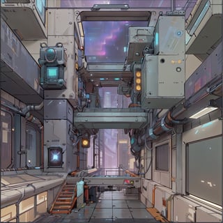 sakaba,Sci-fi ,metal steel building,Chinese Style,wrench_elven_arch,DonMC3l3st14l3xpl0r3rsXL,adstech,cyber_tech 