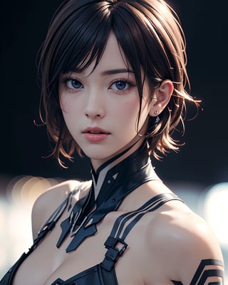 (Ultra realistic, 8k, High quality, Intricate, awesome, ultra high resolution lighting scene),((Ultra Realistic, High quality, Ultra detailed, Sharp focus, photo realistic:1.4),short-hair, sexy, best lighting, exposure, best angle camera,YakuzaTattoo,neon_genesis_girl