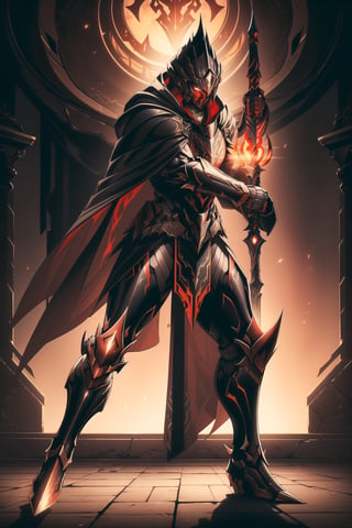 (Masterpiece, Best Quality), (Spartan Warrior in Warframe Style Armor), (Masculine Appearance:1.4), (Muscular Frame Build:1.2), (Glowing Golden Eyes), (Wearing Red and Black Spartan-Themed Armor and Black Flowing Cloak:1.4), (Wielding a Flaming Sword:1.4), (Colloseum Arena at Noon:1.2), (Action Pose:1.4), Centered, (Full Body Shot:1.4), (From Front Shot:1.2), Insane Details, Intricate Face Detail, Intricate Hand Details, Cinematic Shot and Lighting, Realistic and Vibrant Colors, Sharp Focus, Ultra Detailed, Realistic Images, Depth of Field, Incredibly Realistic Environment and Scene, Master Composition and Cinematography, castlevania style,castlevania style,WARFRAME