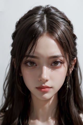 masterpiece,  best quality,  1girl, long_hair, closed mouth, looking at viewer, (((looking_at_viewer,  pov_eye_contact,  looking_at_camera,  headshot,  head_portrait,  headshot_portrait,  facing front))), (realistic:1.5),hu tao(genshin impact)