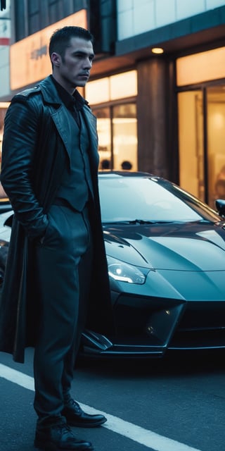 Officer Joker, officer KD6-3.7 from movie 'Blade Runner 2049' do car meet with batman in samurai way, スケラー shot by eos d5 canon mark IV, Full body shot::2, cinematic shot, the most handsome man ever, shot from movie, cinema composition shot, professional color grading, epic volumetric lighting, sharp focus, film grain, high dynamic range, atmosphere, majestic, masterpiece, day –ar 4:5 –v 5.1 –s 750
