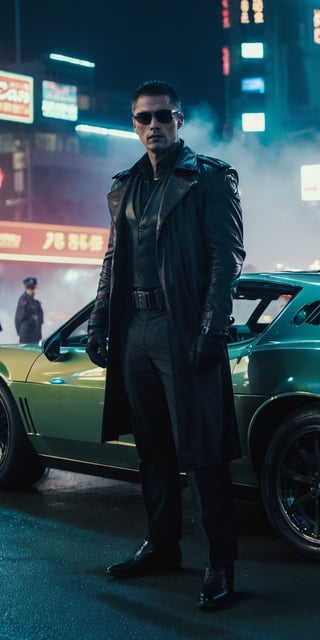 Officer Joker, officer KD6-3.7 from movie 'Blade Runner 2049' do car meet with batman in samurai way, スケラー shot by eos d5 canon mark IV, Full body shot::2, cinematic shot, the most handsome man ever, shot from movie, cinema composition shot, professional color grading, epic volumetric lighting, sharp focus, film grain, high dynamic range, atmosphere, majestic, masterpiece, day –ar 4:5 –v 5.1 –s 750
