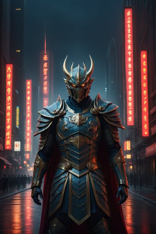 dragon man, dragon face, villain cape, angry, glowing eyes and an aura of rage surrounding him, cinematic style, anamorphic lens, black fog filter, film grain, perfect composition, film grain, film lighting, good composition, good anatomy, intimidating, Chinese cityscape,

