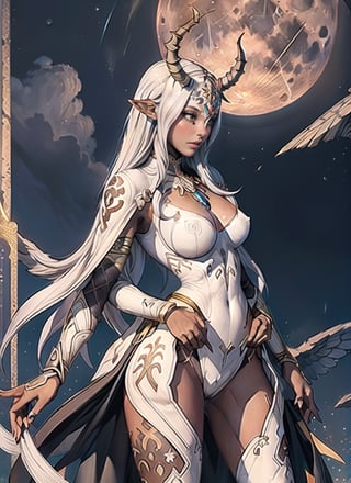 (masterpiece, best quality, realistic, photoshop, illustration)1girl,skinny,big breasts, skinny legs,brown skin,darkskin, horns,detailed ,lighting skin,demon girl, wings,cave,black feathers,lights around,full moon,two moons,a blue moon and red moon,open legs
,ginnungagap