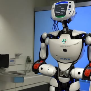 A robot with human brain
