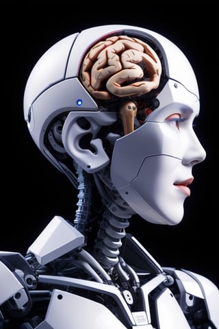 A robot with human brain
