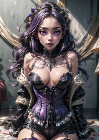 IncrsXLRanni,AngelicStyle,danknis, high_resolution, big_breasts, sexually, blue_coat, corset, breasts_out_of_clothes, purple_eyes, purple-hair, ,High detailed, lovemaking