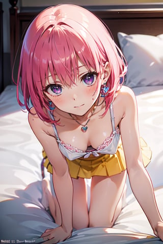 best quality, masterpiece, (realistic:1.2), 1 girl, detailed face, beautiful eyes,  having fun on the bed). She looks very happy playing on the bed. She accessorized with a medium, silver bracelet on her wrist. While playing, the girl was drawn in by the colorful and glittering scenery of the hotel. She is wearing cute heart-shaped earrings and a matching necklace and smiling in the bright sun, (extremely detailed nipple), (spoken heart), (upturned eyes),((pov)),(embarrassed:1.2),((camisole,mini skirt)), (show off nipples),(showing bra),( pink underwear), {{{{8k wallpaper}}}},
{{{{extremely detailed eyes}}}},
{{{{extremely detailed body}}}},
{{{{extremely detailed finger}}}},(((best quality))), ((official art:1.2)), (best anatomy), solo, 1girl, (kawaii), (five digits), (speculum), (4k), (high resolution), ((thin waist)),(nabel),(Beautiful breasts),(beautiful leg:1.3),(skinny leg),(beautiful hands:1.2),(teats),(very slim),(slender:1.3),(ribbed),(skinny limbs),(beautiful vagina:1.3),(beautidful eyes:1.1), (((Beautiful face:1.3))),(best quality:1.1), (masterpiece:1.4), (absurdres:1.0), portrait, close up,1girl, bob cut, medium hair ,pink hair, bob cut,purple eyes, ((((big breasts)))), (blush:1.2), ((small hip)), medium hair, pink hair, disheveled hair,afterglow, (20 years old), be breathless,on bed,shamefaced, embarrassed, half-closed eye,self suck,deepthroat / cum / hands on another's head / pov hands / head grab,,penisface,penis_sheath,multiple penises,multiple boys,VACUUM FELLATIO,cameltoe,inniepussy1,spread\(vaginal\),pussy,SEX,spread pussy,doggystyle,TOP-DOWN BOTTOM-UP,sidedoggystyle