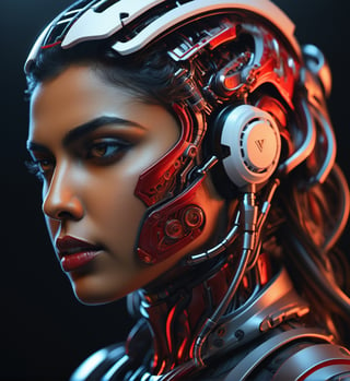 amala paul, highly detailed beautiful organic molding, art nouveau, sharp focus, dynamic lighting, elegant harmony, beauty, evolution to robot , full face human cyberpunk, white and red,, ultra hd, realistic, vivid colors, highly detailed, UHD drawing, pen and ink, perfect composition, beautiful detailed intricate insanely detailed octane render trending on artstation, 8k artistic photography, photorealistic concept art, soft natural volumetric cinematic perfect light, Mysterious, smoke, shadows, contrast, clear sky, analog style (look at viewer:1.2) (skin texture) (film grain:1.3), (warm hue, warm tone
