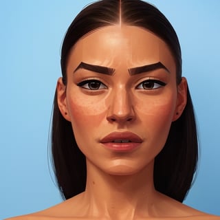 full format portrait of a random actor, realistic skin, photorealistic, stylized facial features, in the style of the cycle frontier, Meybis Ruiz Cruz, MRC, SAM YANG, More Detail, photorealistic, 3DMM, SimplyPaint, ,Extremely Realistic