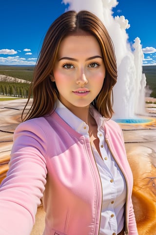 ((Hyper-Realistic)) upperbody photo of a beautiful 1girl taking a selfie in Old Faithful in Yellowstone,20yo,(kuchiki rukia),detailed exquisite face,detailed soft skin,hourglass figure,perfect female form,model body,looking at viewer,playful smirks,(perfect hands:1.2),(elegant white jacket,pink shirt and jean skirt),(girl focus)
BREAK
((Hyper-Realistic)) detailed photography of Old Faithful \(oldfa1thfu1\) in Yellowstone,outdoors,sky, day,tree,scenery,realistic,photo background,mostly white soil with some brown),(1girl focus)
BREAK
aesthetic,rule of thirds,depth of perspective,perfect composition,studio photo,trending on artstation,cinematic lighting,(Hyper-realistic photography,masterpiece, photorealistic,ultra-detailed,intricate details,16K,sharp focus,high contrast,kodachrome 800,HDR:1.2),photo_b00ster,real_booster,ye11owst0ne,(oldfa1thfu1:1.2),more detail XL,H effect