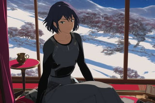 Highly detailed anime of a cyborg girl sitting in the livingroom of a resort house,20yo,kirishima touka,clear facial features,model body,detailed shiny hair,[backdrop: livingroom,table,sofa,window,curtains,snow and tree outside window],(perfect hands:1.2),perfect body proportions,(highly detailed form-fitting mecha armor)
BREAK 
(anime vibes),rule of thirds,masterpiece,HDR,trending on artstation,sharp focus,high contrast,8K,Hyper-detailed,intricate details,cinematic lighting,ani_booster,art_booster,real_booster,photo_b00ster,w1nter res0rt