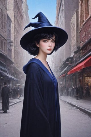 ((Ultra-Detailed)) portrait of a girl (wearing a witchhat:1.3),(kuchiki rukia),standing in a busy shoppping street,1 girl,20yo,detailed exquisite face,soft shiny skin,playful smirks,detailed pretty eyes,glossy lips 
BREAK
(backdrop:ultra-detailed shopping street in a big city,many people,cars,blue sky),(girl focus),(fullbody shot)
BREAK 
(sharp focus,high contrast),studio photo,trending on artstation,(ultra-realistic,Super-detailed,intricate details,HDR,8K),chiaroscuro lighting,vibrant colors,by Karol Bak,Gustav Klimt and Hayao Miyazaki,
(inkycapwitchyhat),real_booster,photo_b00ster,art_booster,ani_booster