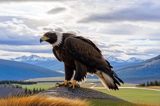 Hyper-Realistic photo of an eagle flying in the sky,cluttered maximalism
BREAK
(backdrop of lamarva11ey,outdoors,sky,day, cloud,tree,cloudy sky,grass,nature,beautiful scenery,mountain,winding road,landscape,american bisons),(eagle focus:1.2)
BREAK
(rule of thirds:1.3),perfect composition,studio photo,trending on artstation,(Masterpiece,Best quality,32k,UHD:1.4),(sharp focus,high contrast,HDR,hyper-detailed,intricate details,ultra-realistic,award-winning photo,ultra-clear,kodachrome 800:1.25),(infinite depth of perspective:2),(chiaroscuro lighting,soft rim lighting:1.15),by Karol Bak,Antonio Lopez,Gustav Klimt and Hayao Miyazaki,photo_b00ster,real_booster,art_booster,Ye11owst0ne