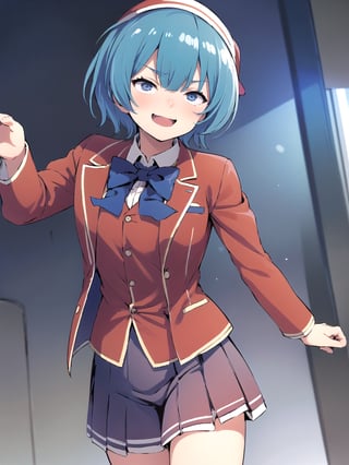 //Quality,
(masterpiece), (best quality), 8k illustration,
//Character,
overlordentoma, 1girl, solo, smile, 
//Fashion,
santa_costume,
//Background,
indoors, christmas, 
//Others,
aquascreaming,1girl ibuki mio short hair blue hair