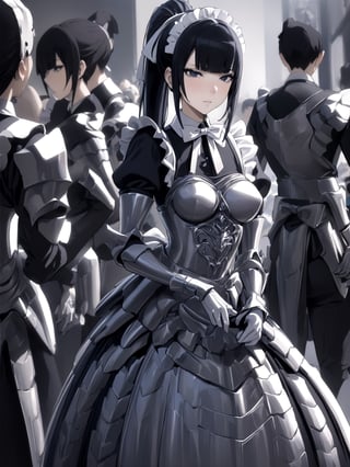 //Quality,
masterpiece, best quality, detailed
,//Character,
1girl, solo
,//Fashion,
,//Background,
,//Others,
,narberal gamma \(overlord\), 1girl, long hair, black hair, glay eyes, bangs, ponytail, medium breats, ribbon, bow, maid, dress, armor, gloves