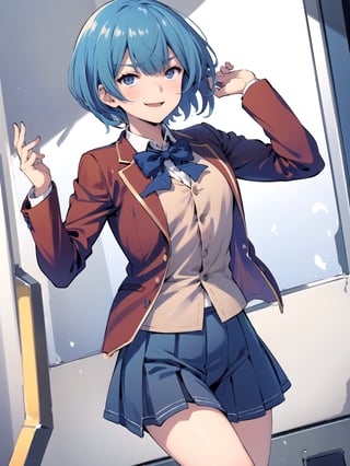 //Quality,
(masterpiece), (best quality), 8k illustration,
//Character,
overlordentoma, 1girl, solo, smile, 
//Fashion,
santa_costume,
//Background,
indoors, christmas, 
//Others,
aquascreaming,1girl ibuki mio short hair blue hair