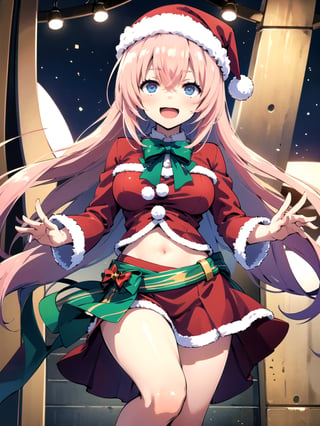 //Quality,
(masterpiece), (best quality), 8k illustration,
//Character,
overlordentoma, 1girl, solo, smile, gift
//Fashion,
santa_costume,
//Background,
indoors, christmas, 
//Others,
,aahonami, long hair, pink hair,aquascreaming