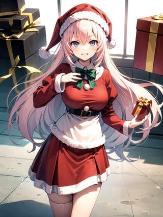 //Quality,
(masterpiece), (best quality), 8k illustration,
//Character,
overlordentoma, 1girl, solo, smile, gift
//Fashion,
santa_costume,
//Background,
indoors, christmas, 
//Others,
,aahonami